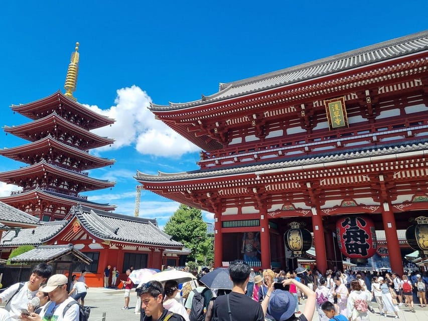 Tokyo: Asakusa Highlights Walking (OP : Rickshaw Experience) - Beyond the main gate: streets, food areas, and city views