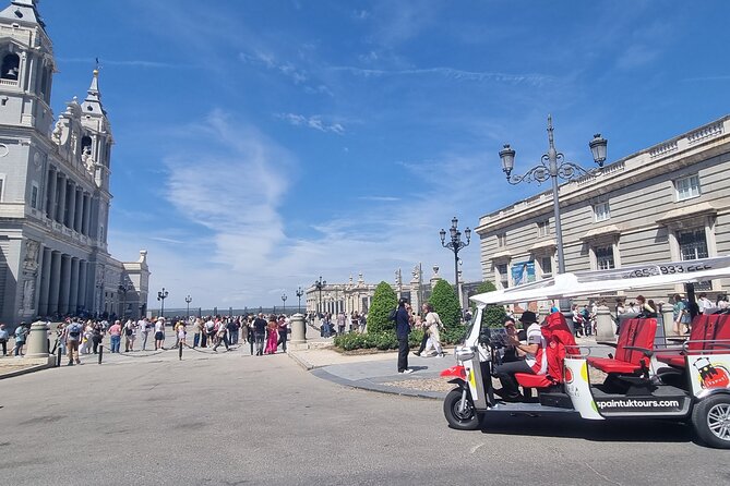 Tour Madrid in 2 hours! Electric Tuk - Fast, Fun, and Exclusive - A fast look at Madrid from Plaza de la Lealtad