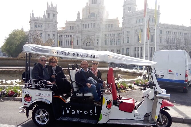 Tour Madrid in 2 hours! Electric Tuk - Fast, Fun, and Exclusive - Plaza de Santa Ana and the old Madrid core