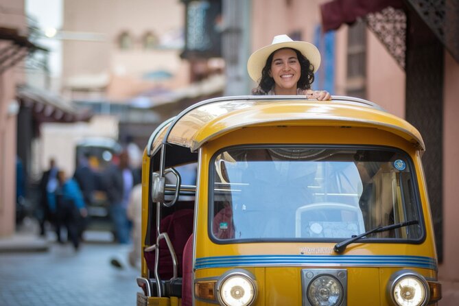 Tuk Tuk Marrakech Private Tour with Pickup - Koutoubia and the city skyline