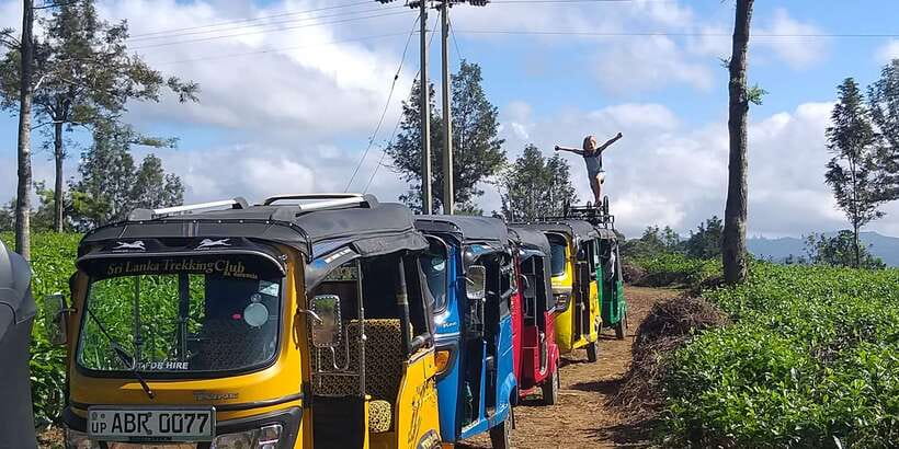 Tuk-Tuk Safari Liptons seat,Tea Fields Hike,TeaFactory Tour - Who will enjoy this outing most