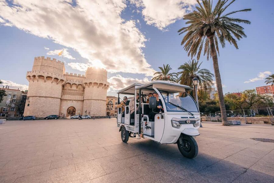 Valencia: 2-hour City Highlights Guided Tour by Tuk Tuk - Puerta del Mar and the old city edges